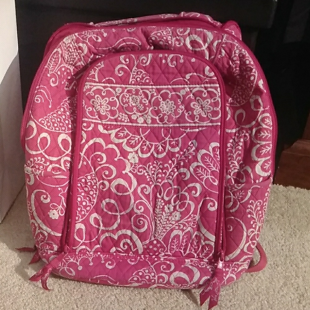 Vera Bradley Backpack in a Gorgeous Pink & White